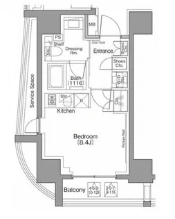 東京都港区南青山7【マンション】の間取り