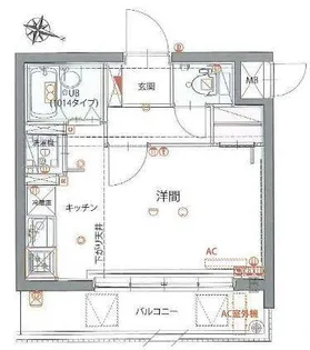 GENOVIA仲池上green wall【2階】の間取り