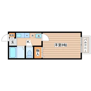 セジュール青山【2階】の間取り