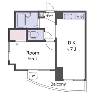 パークサイド波良【2階】の間取り