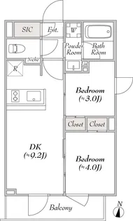 東京都板橋区稲荷台【マンション】の間取り