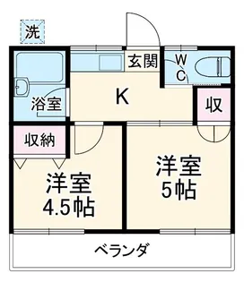 ベラドーモB【2階】の間取り