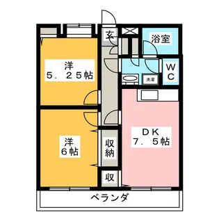 メイプルハイツ【3階】の間取り