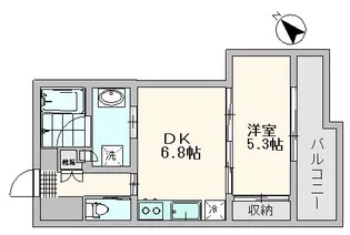 フォルテ荻窪【1階】の間取り