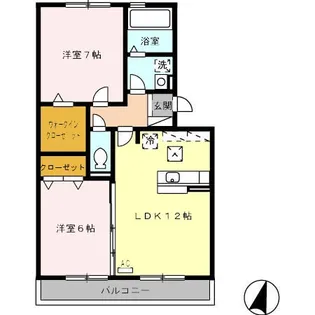 エトワールS【1階】の間取り