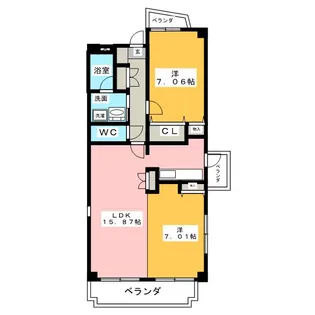 Primavera【7階】の間取り