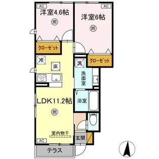 premier couleur(プルミエクルール)【1階】の間取り