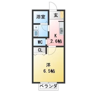 オレンジハウス【1階】の間取り