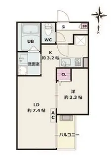 Jack umateII【2階】の間取り