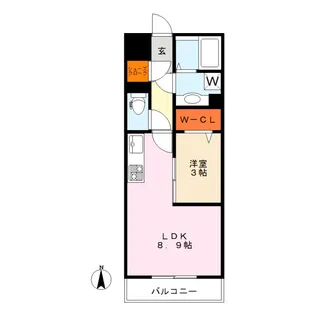 エース谷塚ビル【2階】の間取り