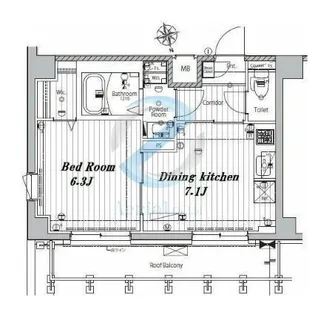 千葉県浦安市当代島1【マンション】の間取り
