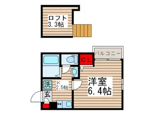 グランエスポワ-ル旭町【3階】の間取り