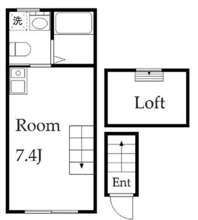 アルビオンシティ笹塚【2階】の間取り