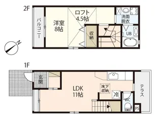 グラノーヴァ宮内串戸【1階】の間取り