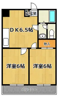 シャンクレール塚本【7階】の間取り