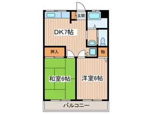 ケ-アイ・マンション【2階】の間取り