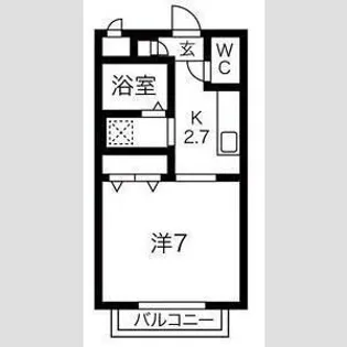 ノースエイト柏木【2階】の間取り