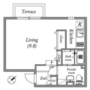 PASEO高田馬場III【1階】の間取り