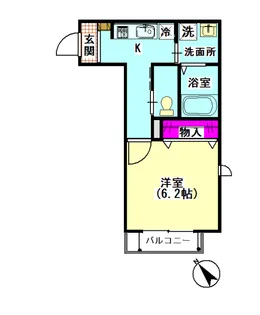 シャーメゾン南六郷【2階】の間取り