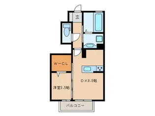 e・Lavie木曽川【1階】の間取り