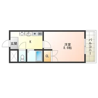 スタンドアップ野里【7階】の間取り