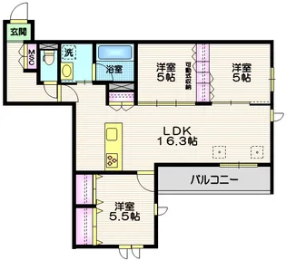 LAY HALELEA【2階】の間取り