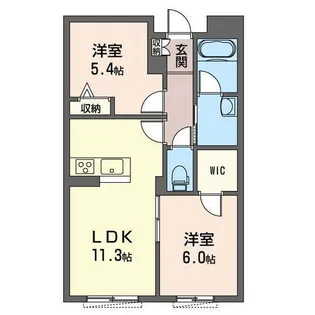 アルフラット湘南【2階】の間取り