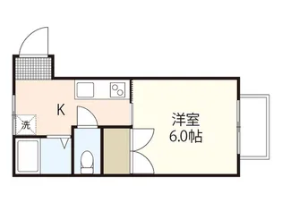 コーポe【1階】の間取り