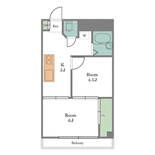 フロール氷川台【3階】の間取り