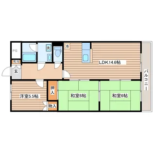 センチュリーヤマトII【1階】の間取り