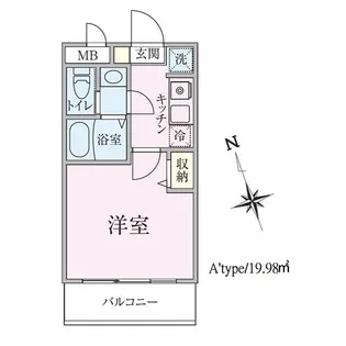 グランソフィア長津田駅前【2階】の間取り