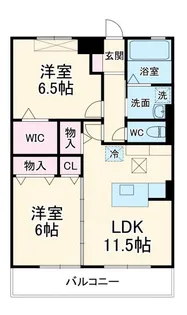 ヴィヴィレ フルール【1階】の間取り