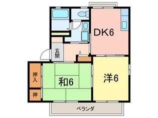 フラッツテイク2【2階】の間取り