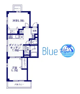 エクセレント二宮2【3階】の間取り