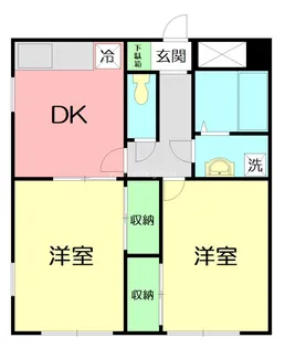 ストークハイツA【1階】の間取り