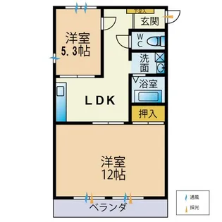 レジデンス吉井【3階】の間取り