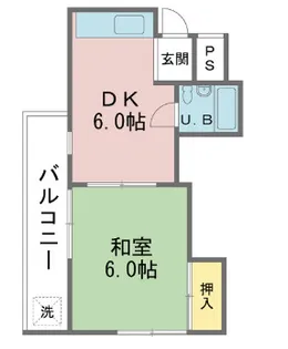コーポ春日野【2階】の間取り