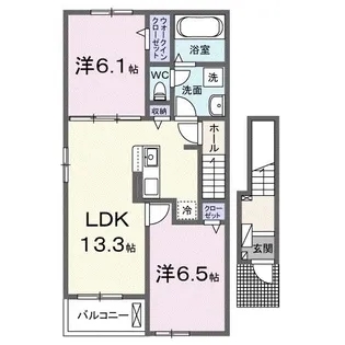 メゾン ド リー II【2階】の間取り