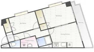 ルミエール中野【1階】の間取り