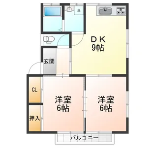 サンフラワー田鶴【1階】の間取り