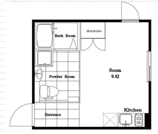 Princess-Line四谷四丁目EAST【2階】の間取り