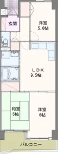 セントラルパレス【9階】の間取り