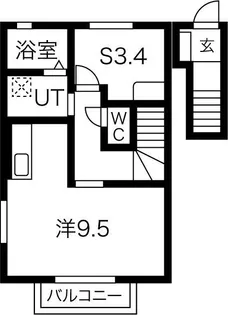 クラヴィア【2階】の間取り