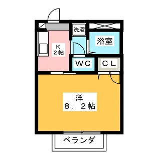 メゾン・カルテット【1階】の間取り