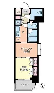 日神デュオステージ新宿若松町【11階】の間取り