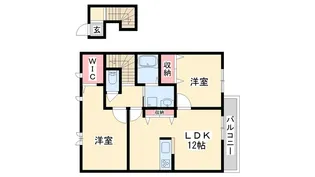 カーザボニータC棟【1階】の間取り