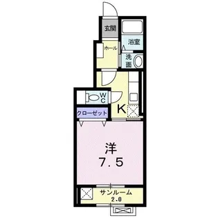 ティアモ【1階】の間取り