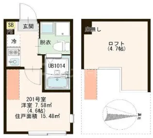 Okapi 亀有【2階】の間取り