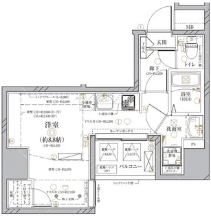 ディアレイシャス西大島駅前【3階】の間取り
