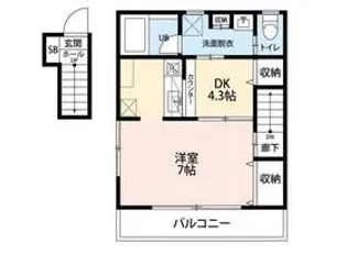 ドミール西初石A棟【2階】の間取り